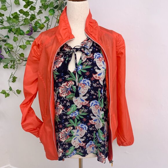 2 Piece Bundle J Crew Blouse Zella Windbreaker Jacket Size Small‎ - Picture 14 of 14